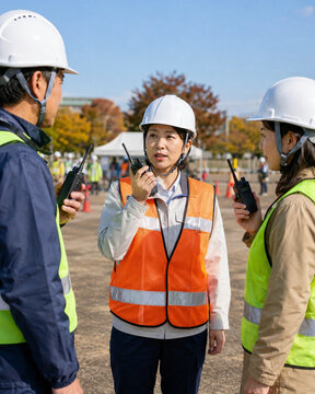 Community Disaster Radio Communication Drill in Autumn，秋に行う地域防災無線通信訓練