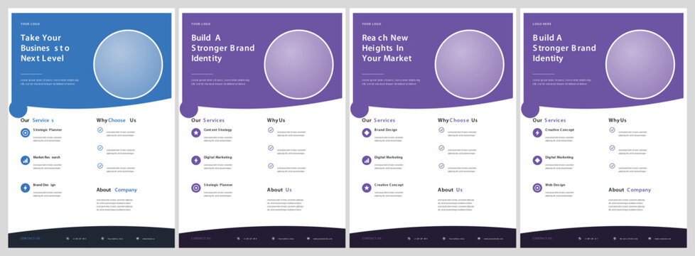 Professional Corporate Flyer Templates for Business Marketing and Promotional Material Presentation