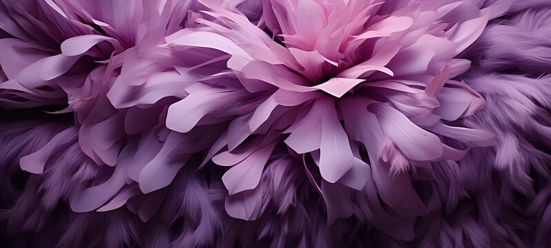 Woolen texture purple petals ,creative commons attribution,generative AI