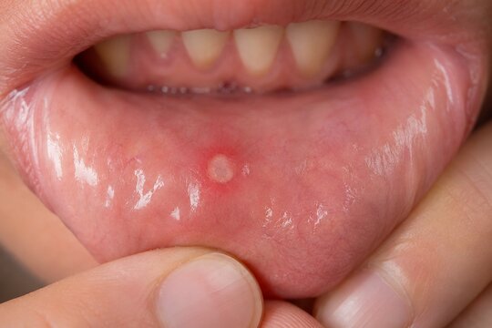 Mouth Ulcer on Inner Lower Lip
