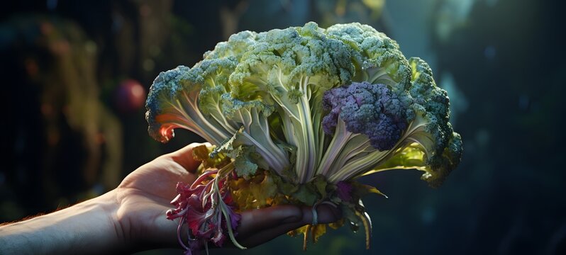 A cabbage broccoli ,generative AI
