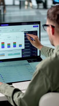 Customer Service Manager Reviews Complaint Dashboards Analyzing Case