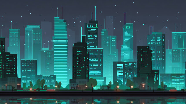 Smart digital Innovation city with connection network reciprocity over the city of future smart wireless digital city and social media networking systems that connects people with in city