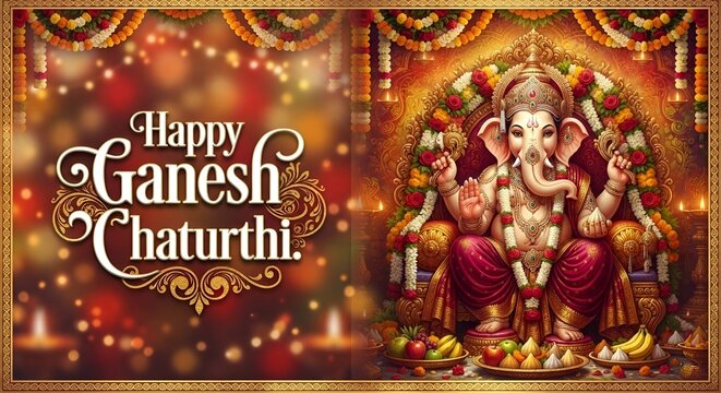happy Ganesh Chaturthi background