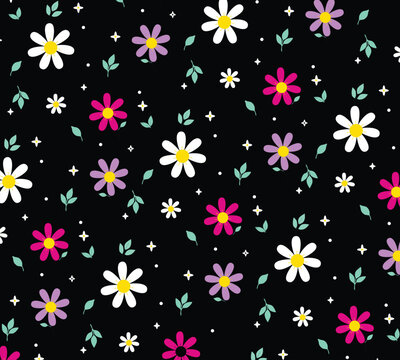 flower all over pattern print illustrations design