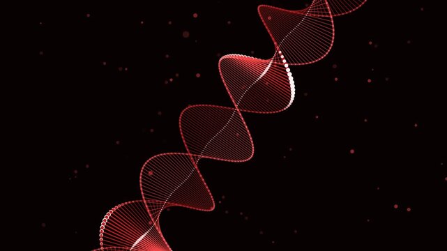 Premium DNA helix animation with progressive diagonal drawing, representing genetics, biotechnology, medical research, molecular science, and advanced healthcare technology.