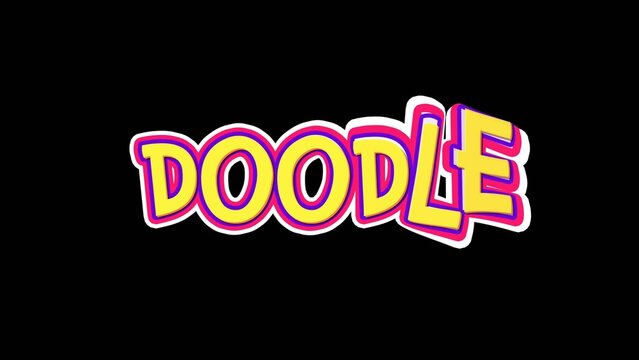 Colorful Cartoon Text Animation