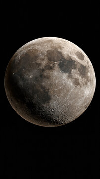 Full moon moon lunar night sky black background crater astronomy space celestial satellite
