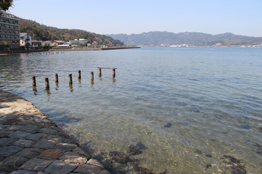 miyazu bay in amanohashidate in japan 