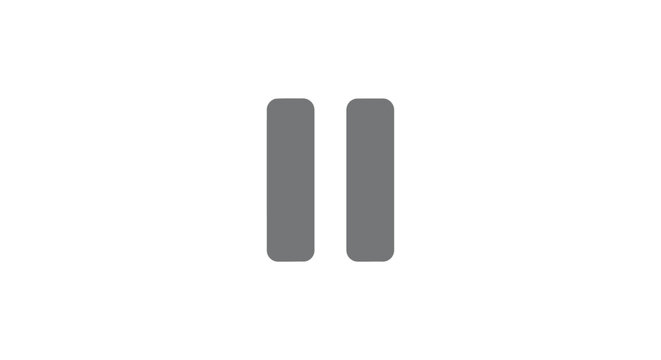 Pause button on a device.