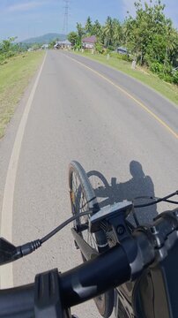 First Person View Cycling on Rural Road