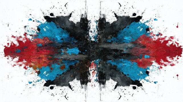 Abstract Ink Blot Design.