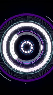 Animation of scope scanning over black background