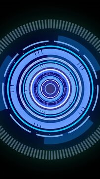 Animation of scope scanning on black background