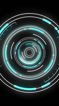Animation of scope scanning on black background