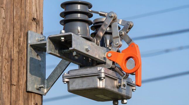 Pole mounted outdoor vacuum circuit recloser actuator mechanism with cycloaliphatic epoxy resin insulation for grid automation