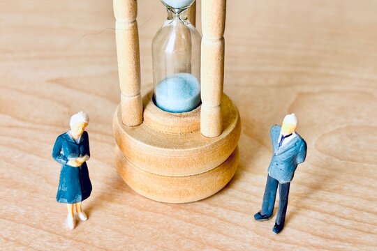 砂時計とシニア