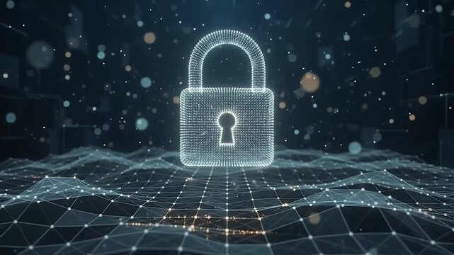 Digital padlock security for data cyber protection