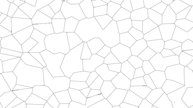 Minimalist voronoi pattern background, geometric mosaic texture vector, abstract white cellular structure for modern web design