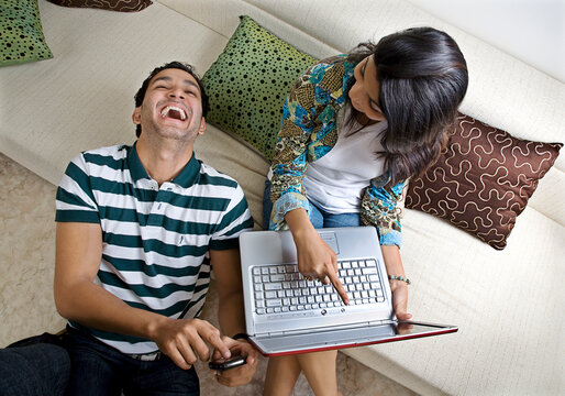 Friends sharing a joke 