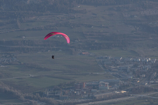 Parapente en hiver
