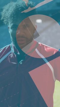 Animation of statistics over rugby players