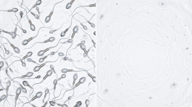 Healthy Human Sperm Compared with Azoospermia and Complete Absence of Sperm