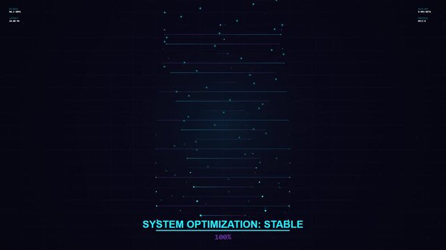 DNA Genomic Sequence Analysis HUD Animation