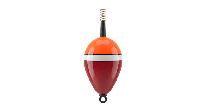 Vintage fishing float bobber isolated on transparent background