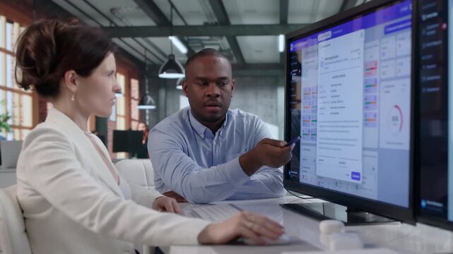 Corporate Manager And Assistant Analyze Global Ownership Structure