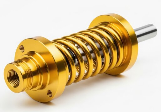 Gold plated sma male to reverse polarity connector isolated on white background