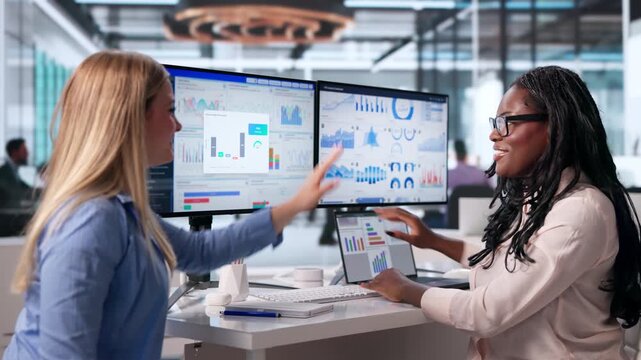 Data Analyst Woman Celebrating Milestone