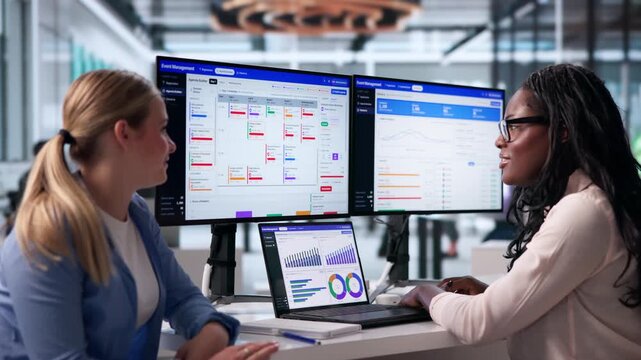 Event Manager Coordinates Conference Details Using Software Dashboard