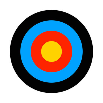 archery target , arow target isolated on transparent background