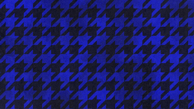 Deep navy blue hand-drawn houndstooth pattern background