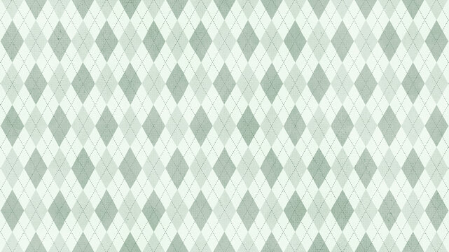 Analog textured mint green argyle check pattern background