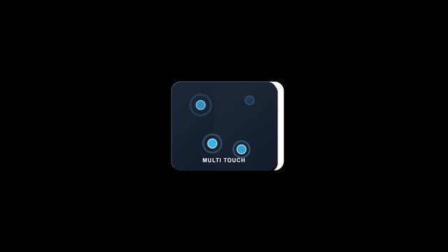 Multi-touch tap gesture points with expanding contact ripples