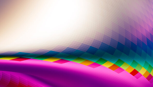 Abstract colorful geometric pattern with smooth gradient and vibrant
