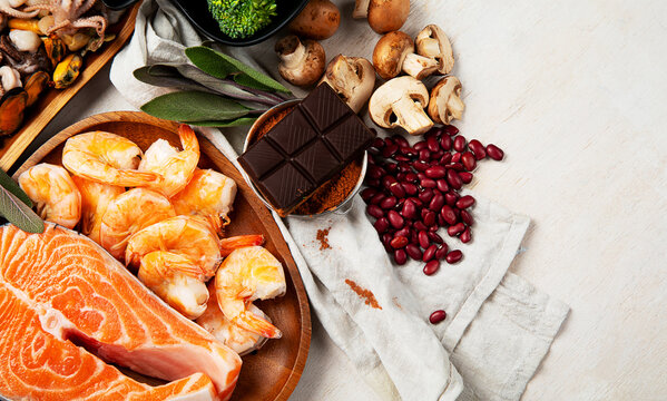 Healthy nutritious food to treat gout inflammation.