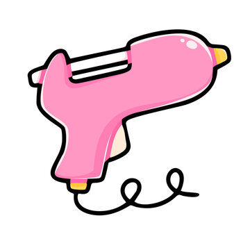 Colorful Pink Glue Gun for Crafting Projects