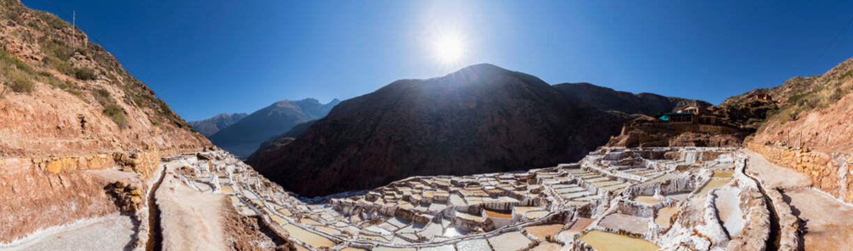 Peru, Andes, Maras, salt ponds