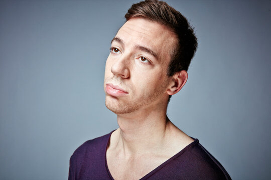 Portrait of bored young man