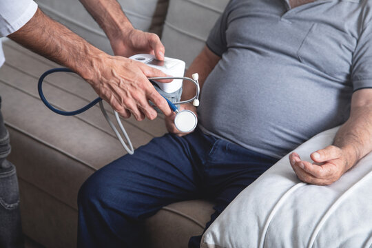  Doctor visit patient at home. Healthcare and medical