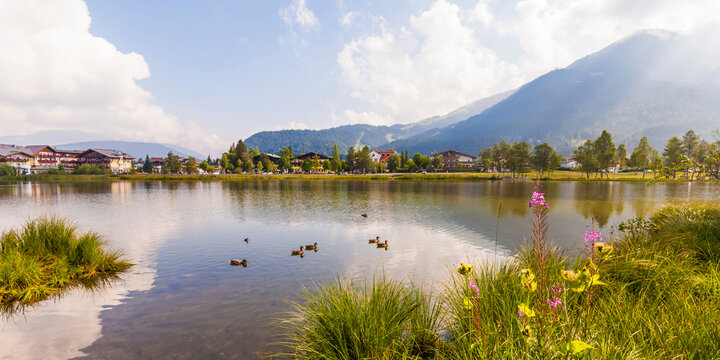 Austria, Tyrol, Seefeld in Tirol, lake, Seefelder See