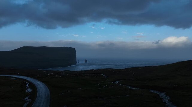Risin og Kellingin Sea Stacks from Eysturoy, Faroe Islands