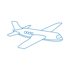 Naklejka premium Sketch Airplane
