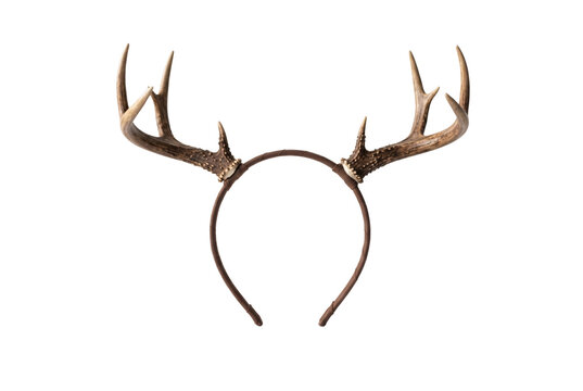 A realistic deer antler headband accessory designed for holiday or costume dress-up.