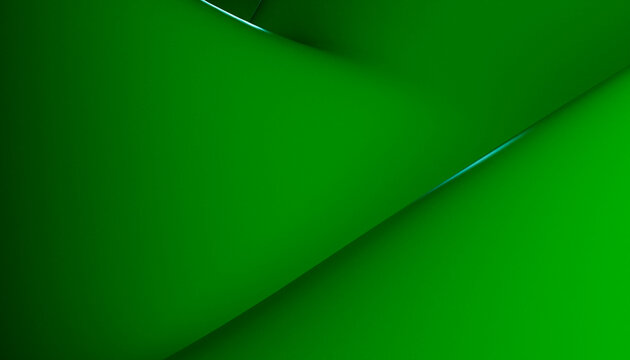 Abstract green layered shapes create a smooth modern digital
