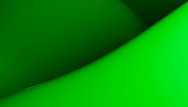 Abstract smooth green curved shapes create a modern digital background