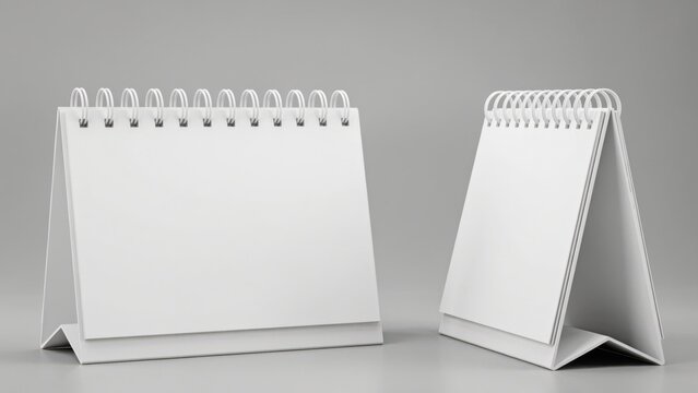 Blank desk calendar mockup for branding presentation